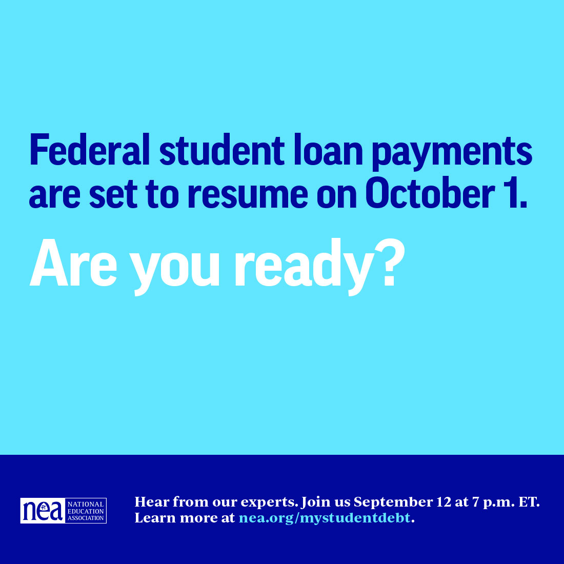 Read more about the article Attend a webinar on federal student loan payments